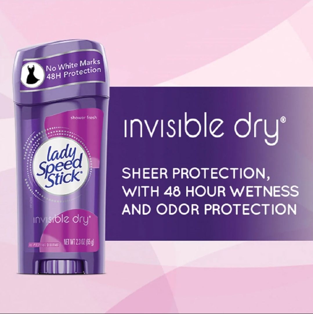 Lady Speed ​​Stick Invisible Dry Shower Fresh Antiperspirant Deodorant 65g
