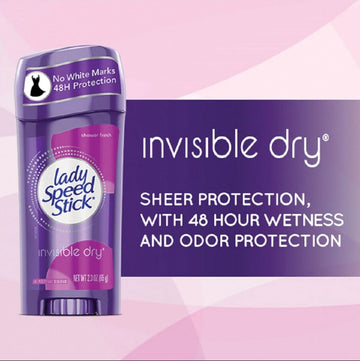 Lady Speed ​​Stick Invisible Dry Shower Fresh Antiperspirant Deodorant 65g