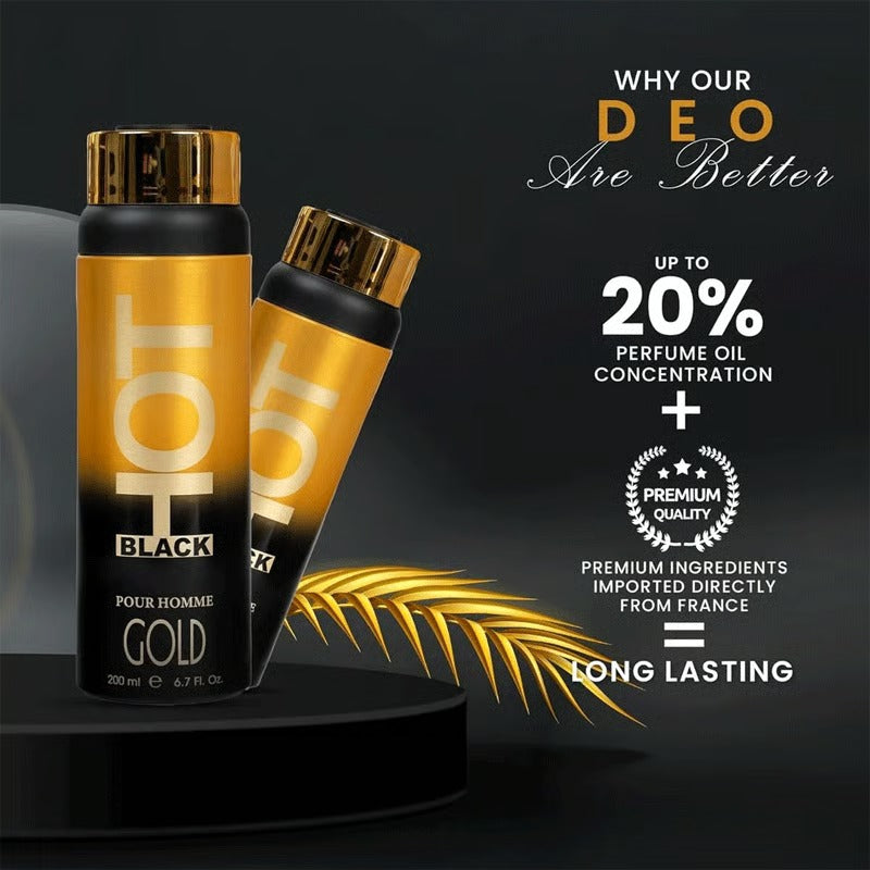 Bernard Dimitri Hot Black Deodorant 200ml - Gold
