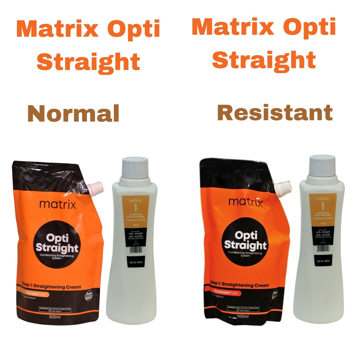 Matrix Opti Stright Resistant Straightening Cream 500ml+500ml