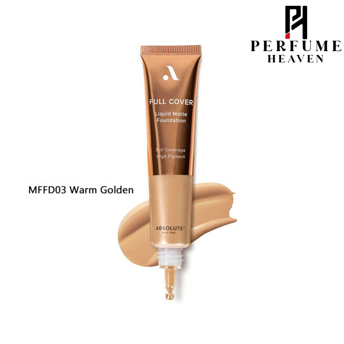 Absolute Full Cover Liquid Matte Foundation 30ml - MFFD03 Warm Golden