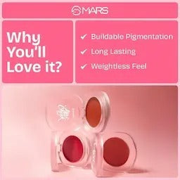Mars Cosmetics Lip & Cheek Tint for Bold Pop Color #04 Protect Your Energy (2.8gm)