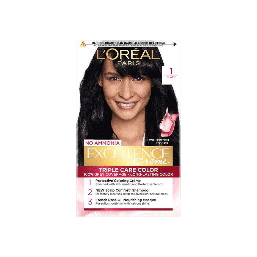 L'Oreal Excellence Triple Protection Color - Black 1