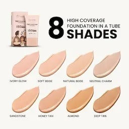 Mars Cosmetics High Coverage Foundation with SPF 50 PA++++ #03 Natural Beige (25ml)