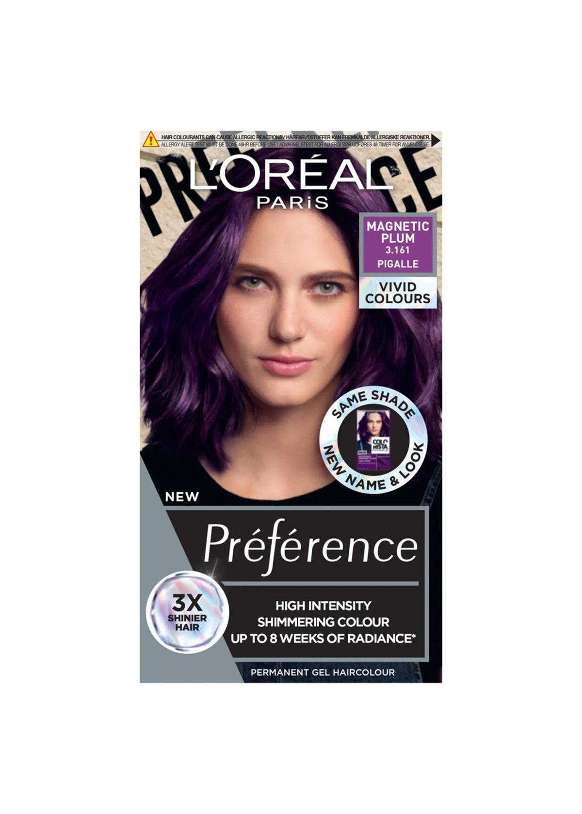 L'Oreal PREFERENCE VIVID Hair Color - Magnetic Plum