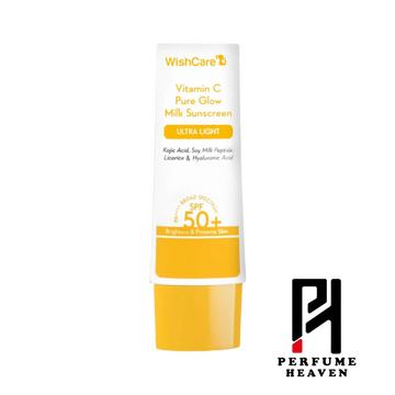 WishCare Vitamin C Pure Glow Milk Sunscreen | SPF 50 PA++++