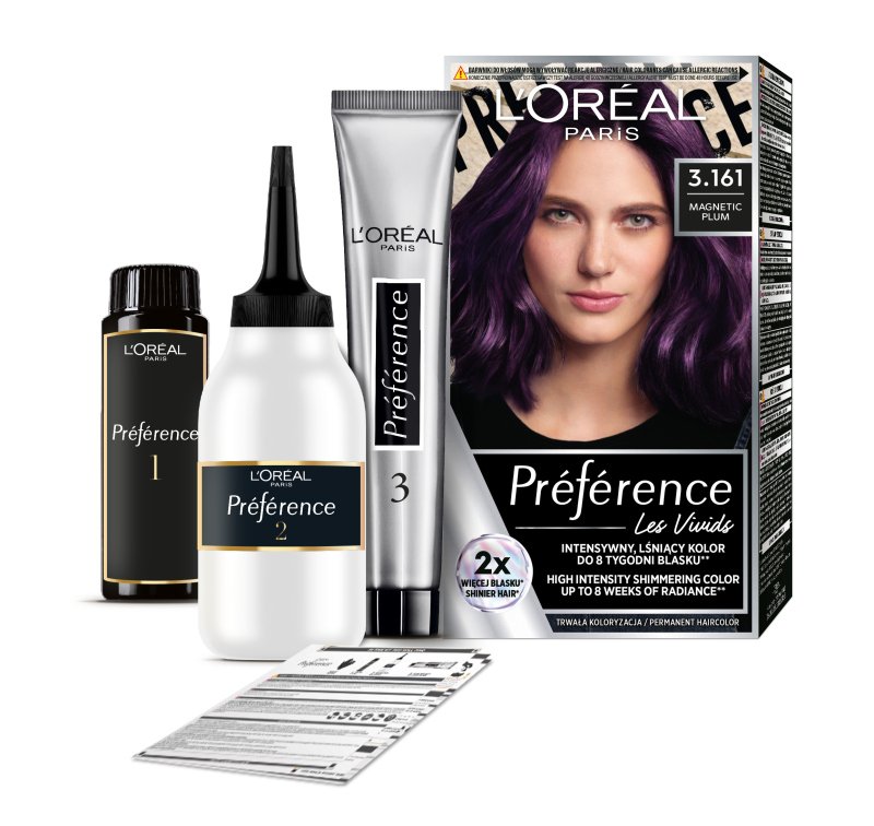 L'Oreal PREFERENCE VIVID Hair Color - Magnetic Plum