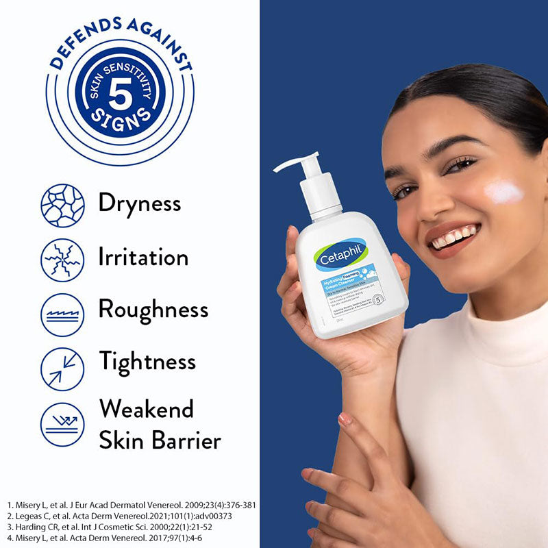 Cetaphil Hydrating Foming Cream Cleanser – 236ml Dry To Normal Sensitive Skin