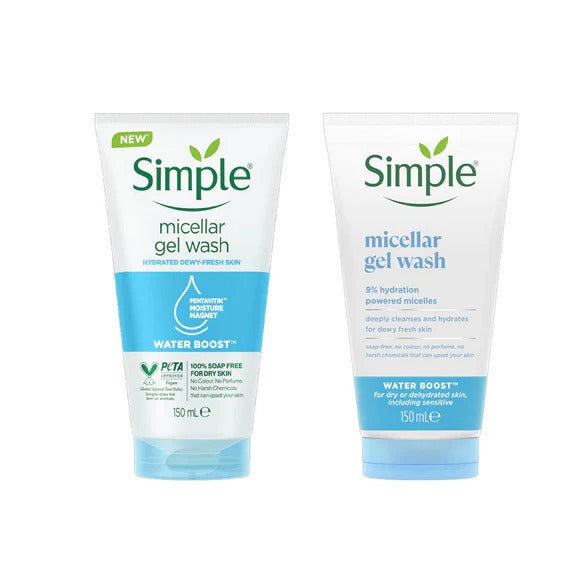 Simple Water Boost Micellar Facial Gel Wash