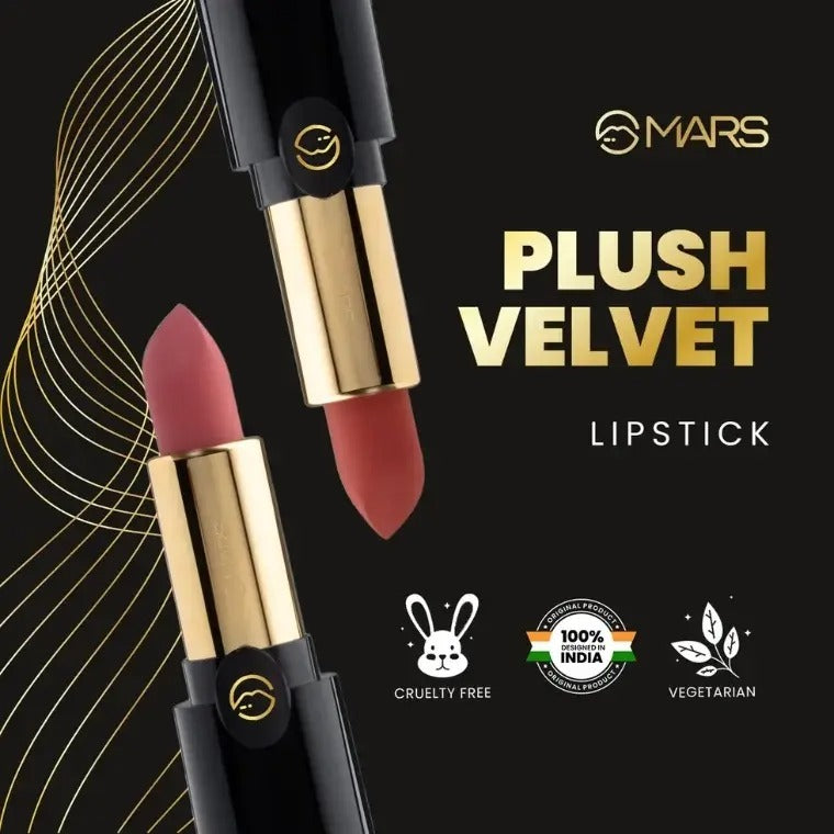 Mars Cosmetics Plush Velvet Matte Lipstick #16 Dark Magic (3.2gm)