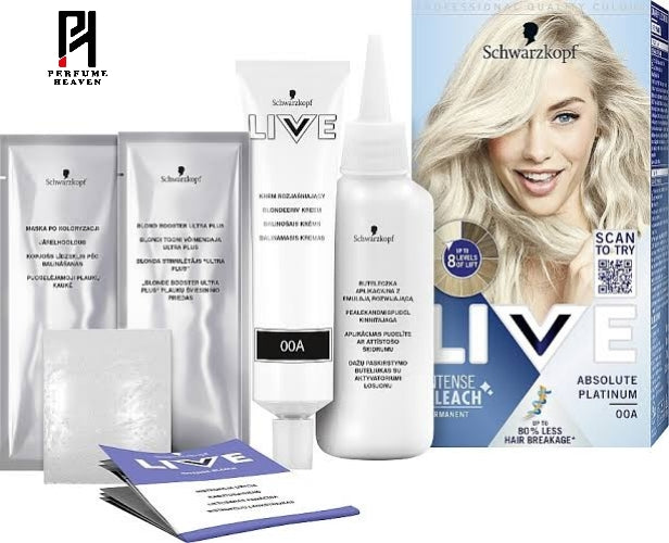 Schwarzkopf Live Permanent Hair Colour Absolute Platinum 00A