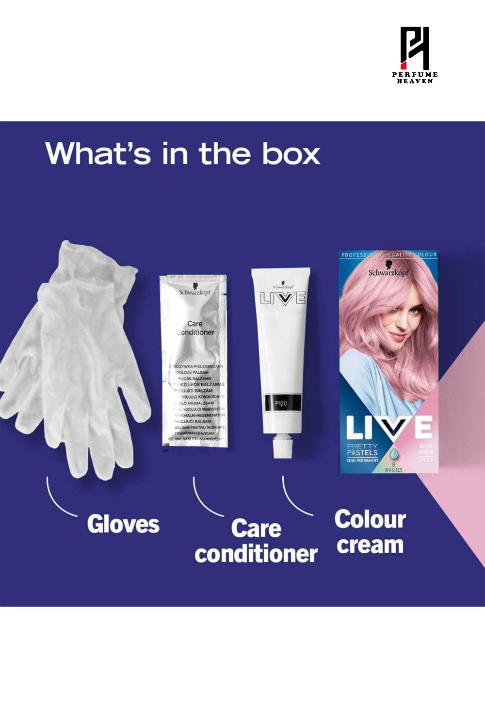 Schwarzkopf Live Pretty Pastels Hair Colour (Rose Gold) P123