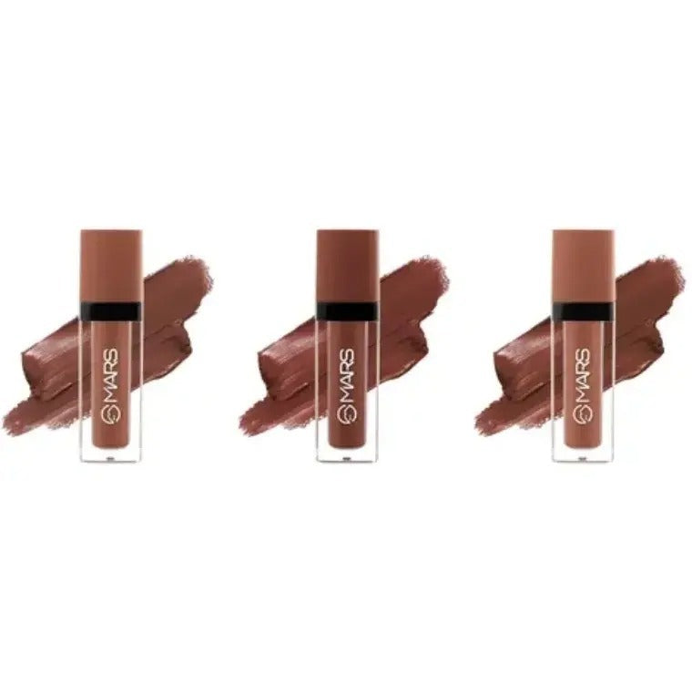 Mars Cosmetics Queen of Mattes Liquid Lipsticks Box Set #04 Brown (13.5ml)