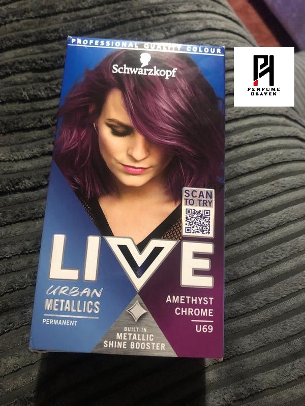 Schwarzkopf Live Urban Metallics U69 Amethyst Chrome Permanent Hair Color