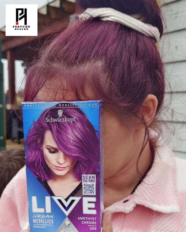 Schwarzkopf Live Urban Metallics U69 Amethyst Chrome Permanent Hair Color