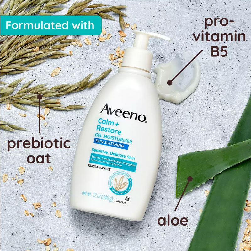 Aveeno Calm + Restore Gel Moisturizer, Skin Soothing