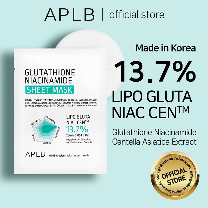 APLB Glutathione Niacinamide Sheet Mask