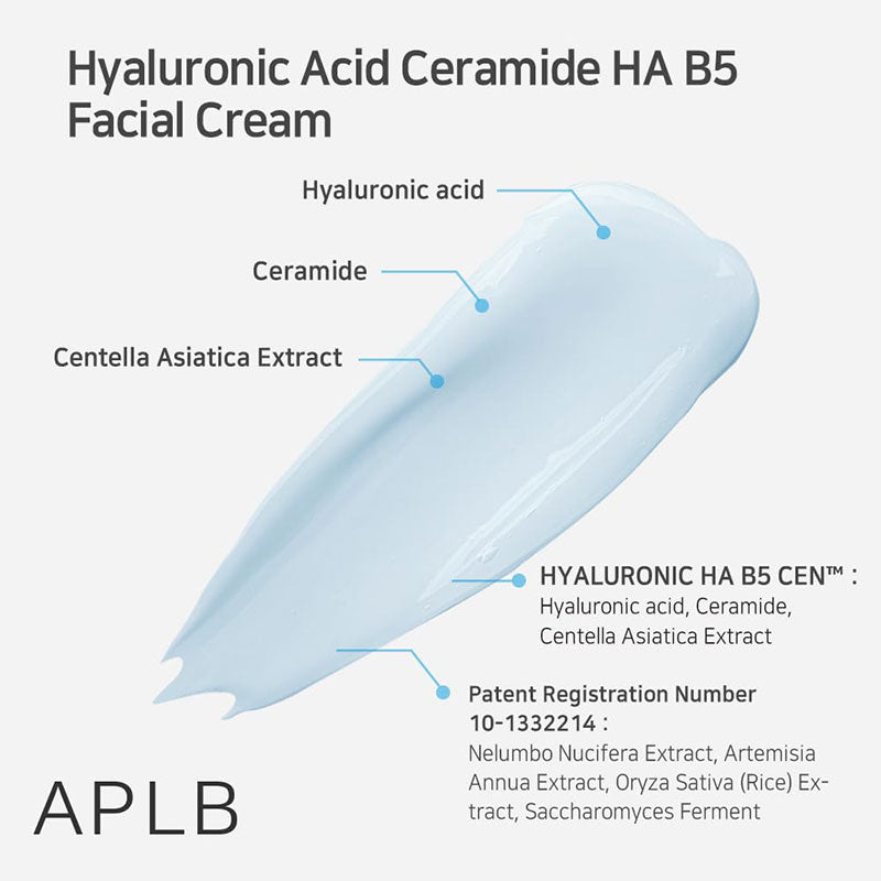 APLB Hyaluronic Acid Ceramide HA B5 Facial Cream – 55ml