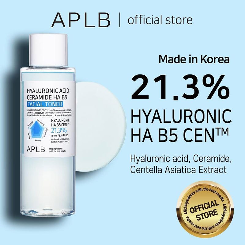 APLB Hyaluronic Acid Ceramide HA B5 Facial Toner – 160ml