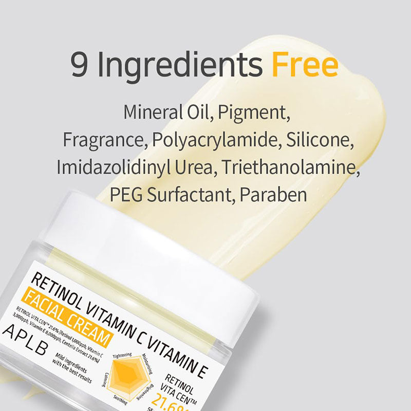 APLB Retinol Vitamin C Vitamin E Facial Cream – 55ml