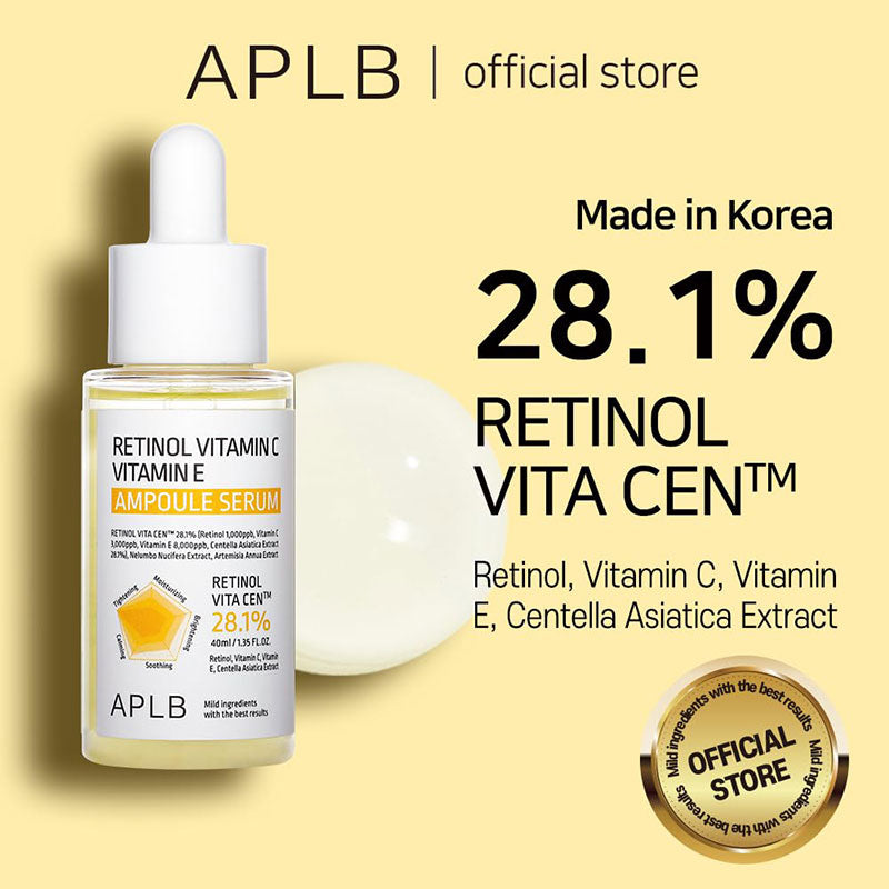 APLB Retinol Vitamin C Vitamin E Ampoule Serum – 40ml
