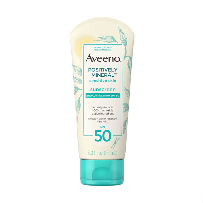 Aveeno Positively Mineral Sunscreen For Sensitive Skin SPF 50