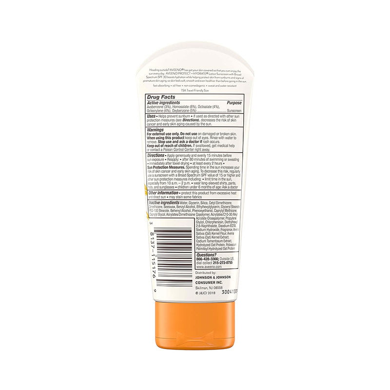Aveeno Protect + Hydrate Face Sunscreen Lotion with SPF 30