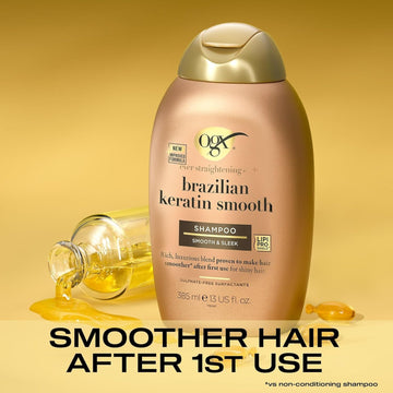 OGX Brazilian Keratin Smooth Shampoo Sulphate Free 385ml