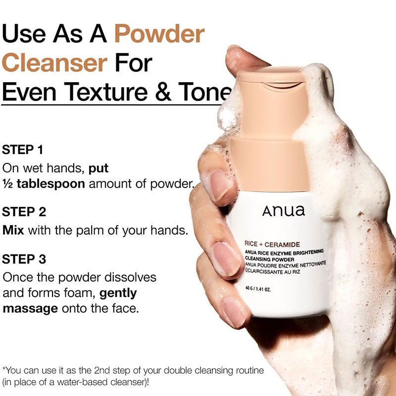 Anua Rice Enzyme Brightening Cleansing Powder