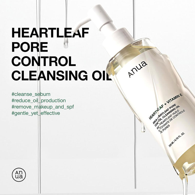 AnuaHeartleaf + Vitamin E Pore Control Cleansing Oil Mild