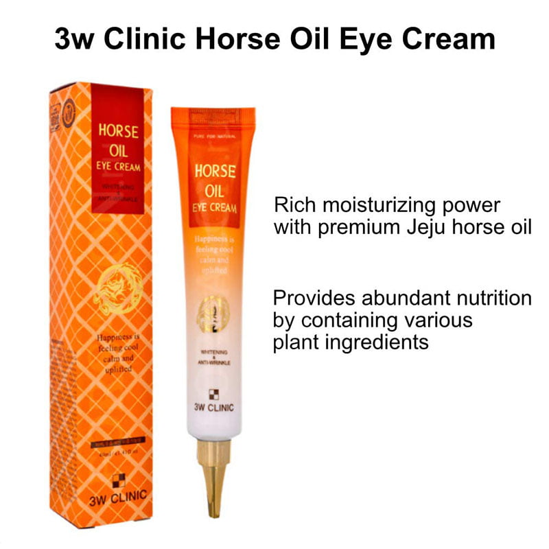 3W Clinic Horse Oil Eye Cream Whitening And Anti Wrinkle