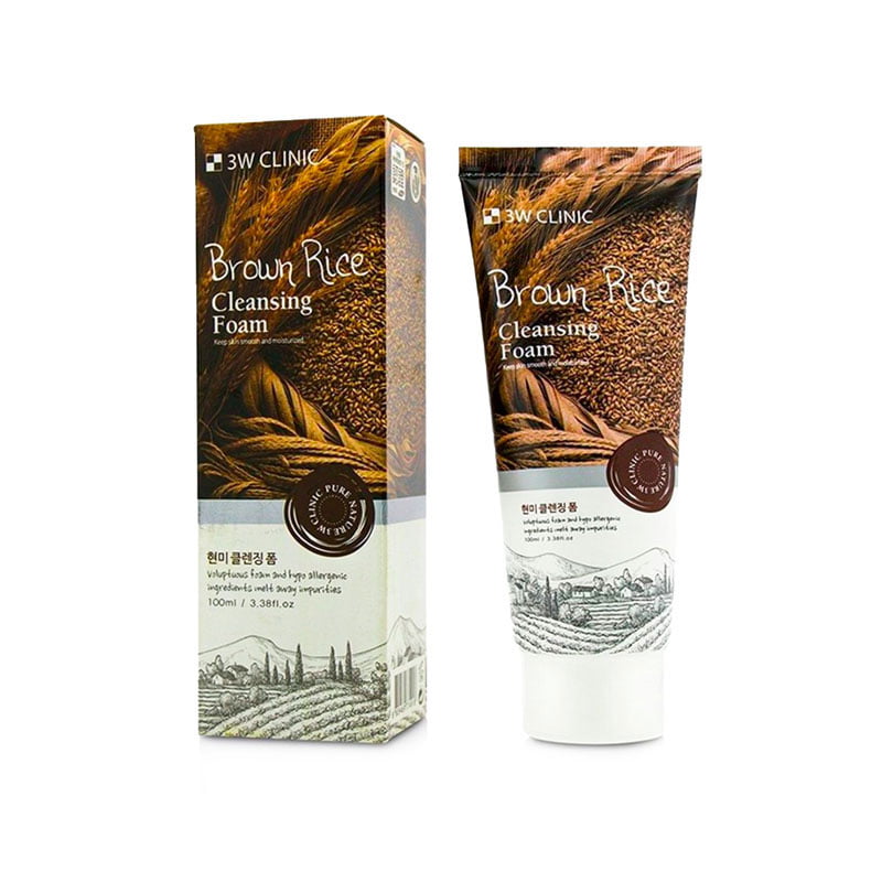 3W Clinic Brown Rice Foam Cleansing