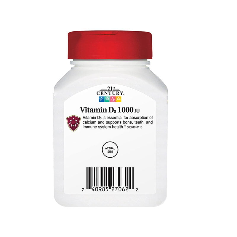 21st Century, D3, 25 mcg (1000 IU),