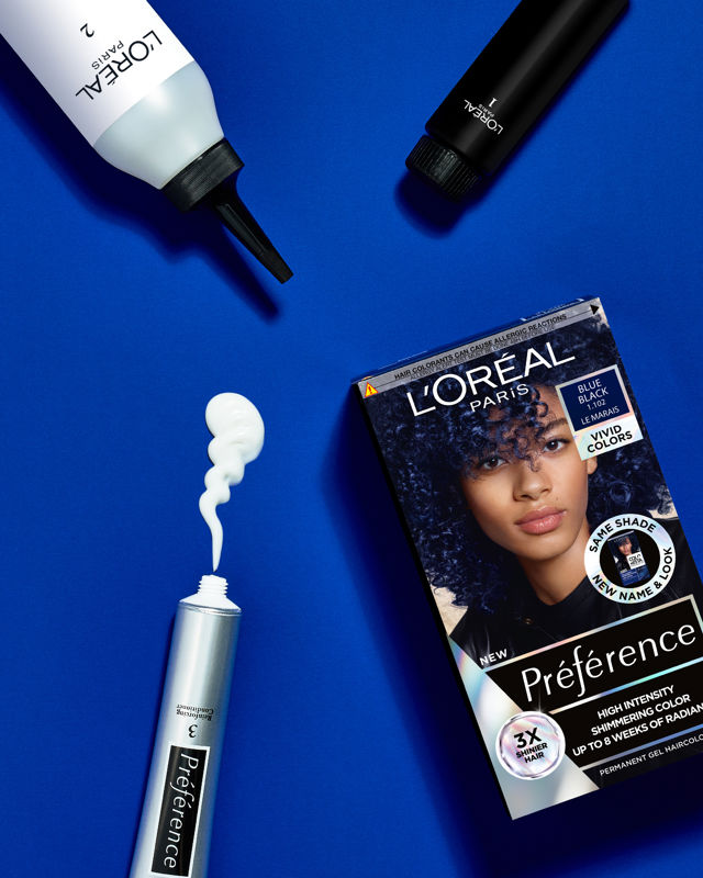 L'Oreal Paris Preference VIVID COLORS hair color 1.102 blue black