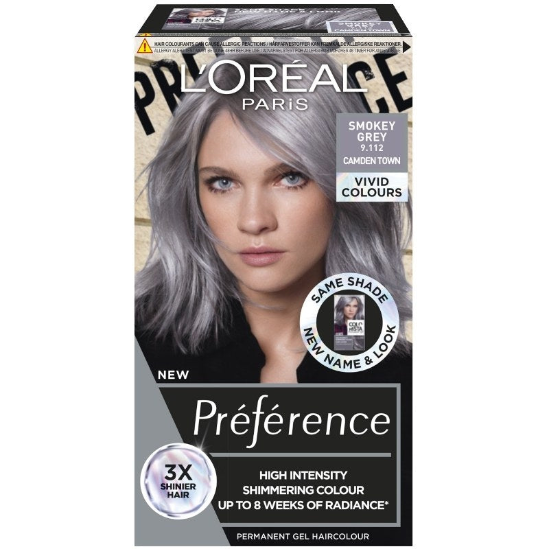 L'Oréal Paris Préférence Vivids Smokey Grey 9.112 Vivids