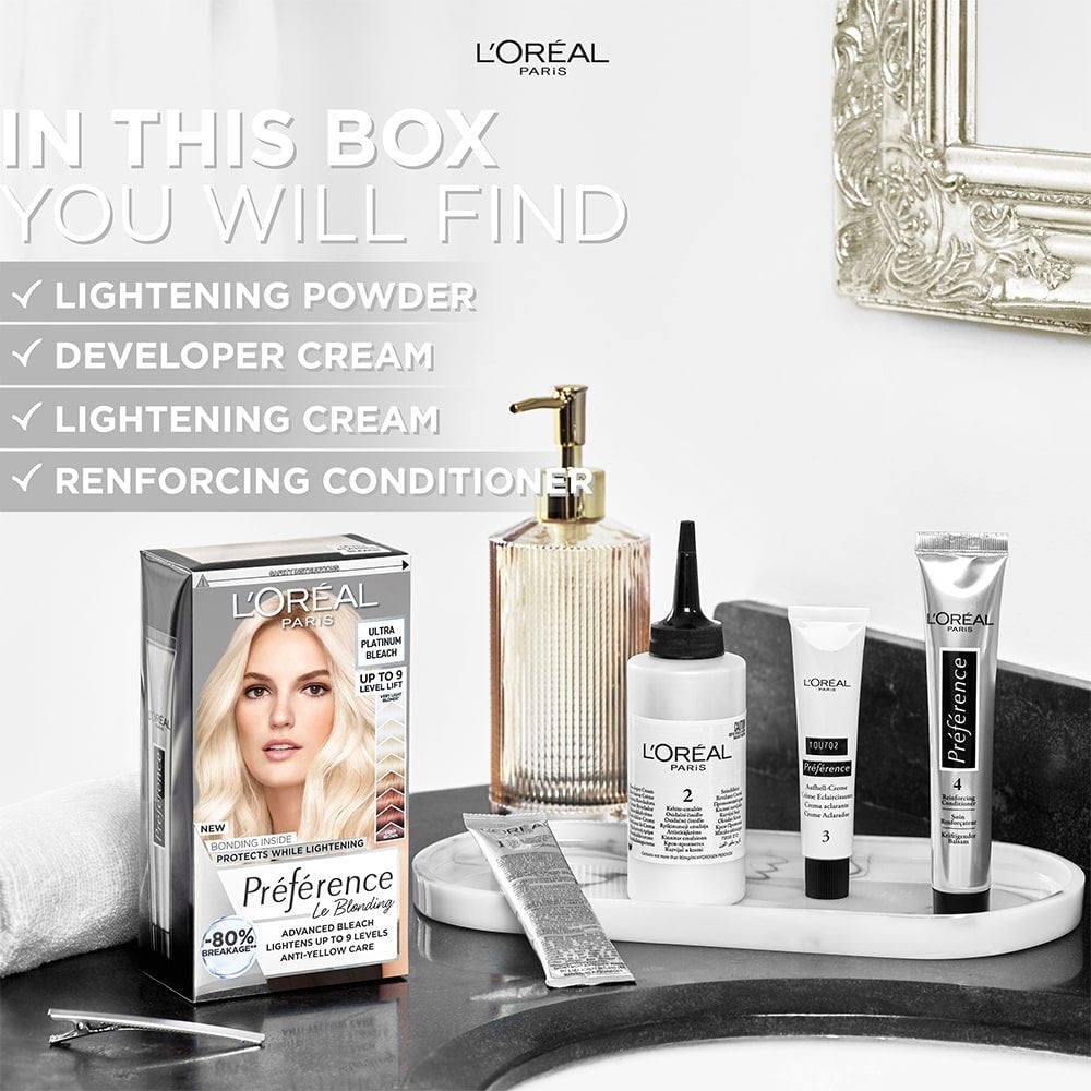 Loreal Hair Color Preference - Bleach Ultra Platinum