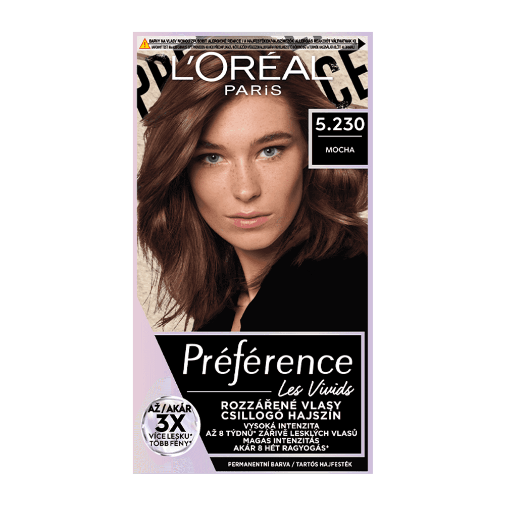 L'Oréal Paris Preference Les Vivids Permanent Gel Haircolour Mocha 5.230