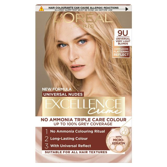 L'Oreal Excellence No Ammonia Triple Care Colour - 9U Universal Very Light Blonde
