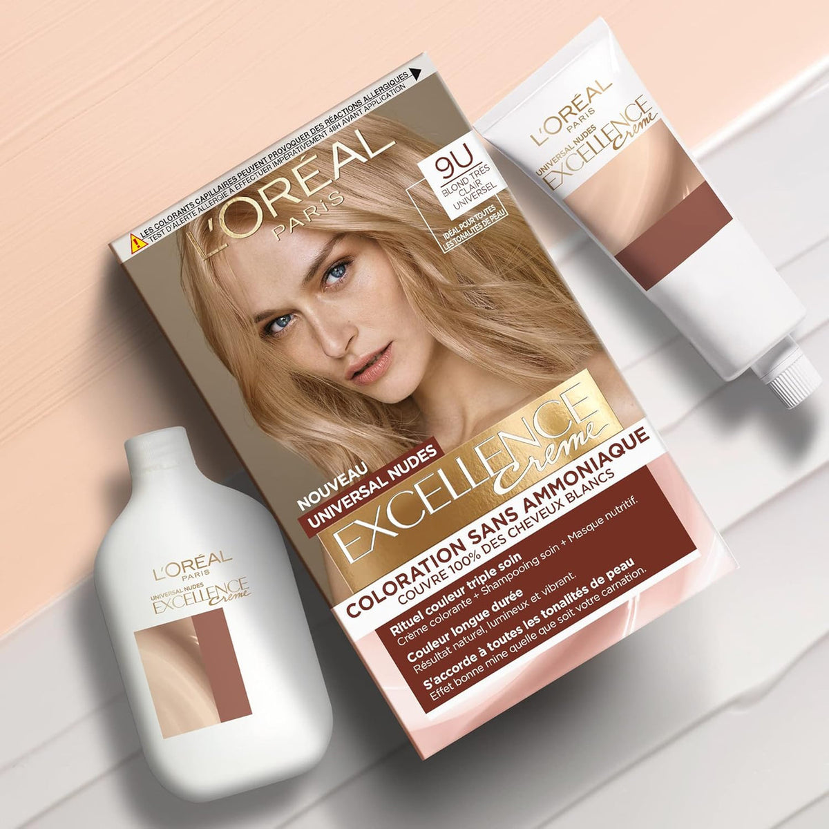 L'Oreal Excellence No Ammonia Triple Care Colour - 9U Universal Very Light Blonde