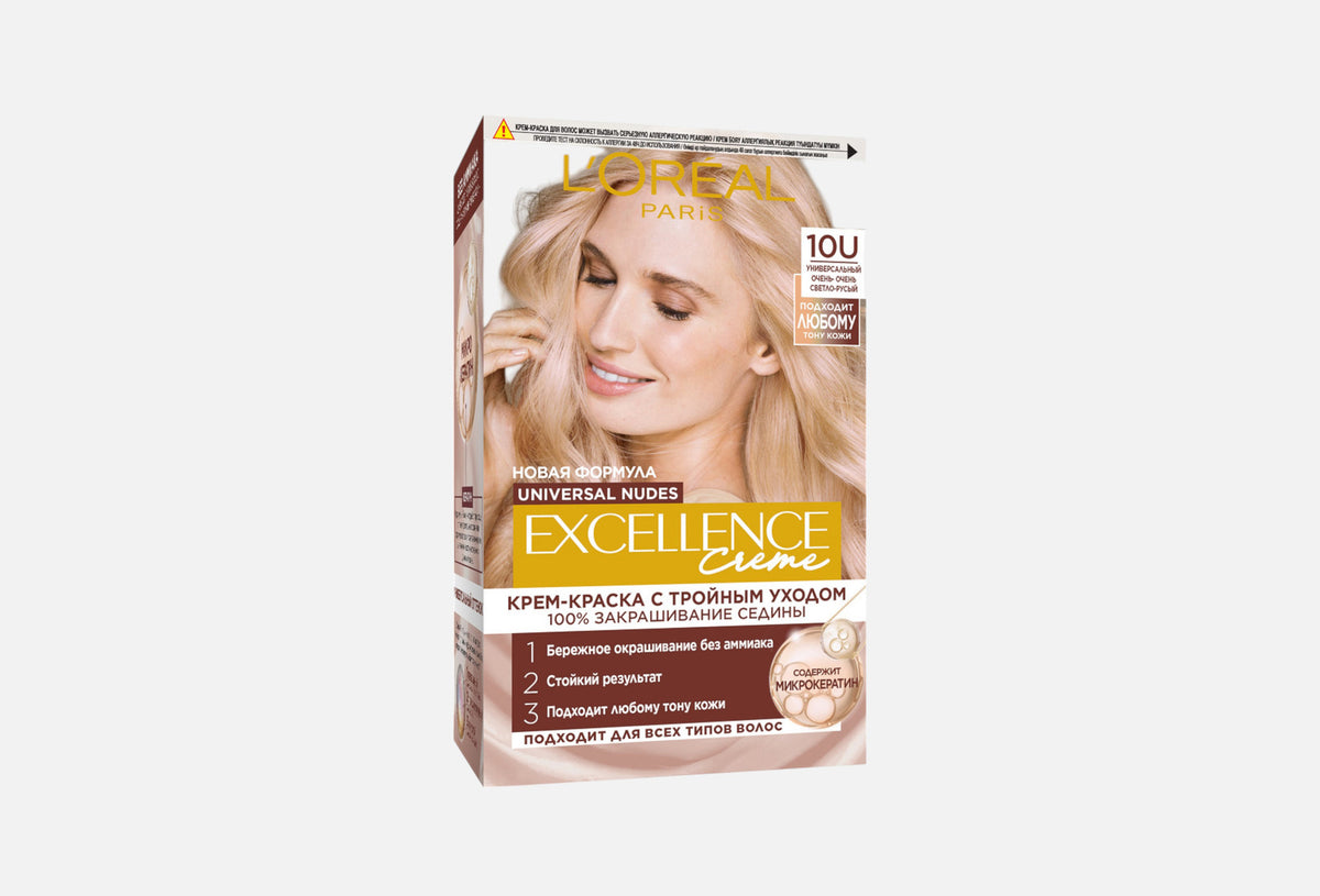 L'Oreal Excellence No Ammonia Triple Care Colour - 10U Universal Lightest Blonde