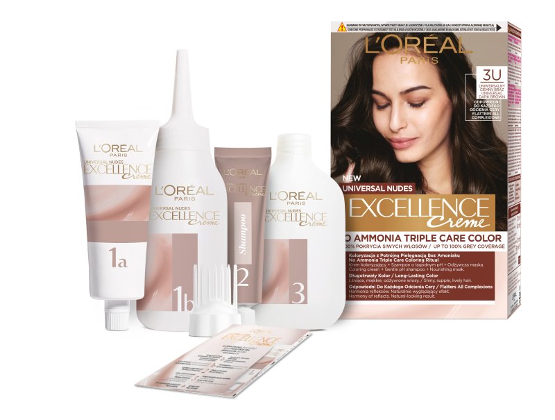 L'Oreal Excellence No Ammonia Triple Care Colour - 3U Universal Dark Brown