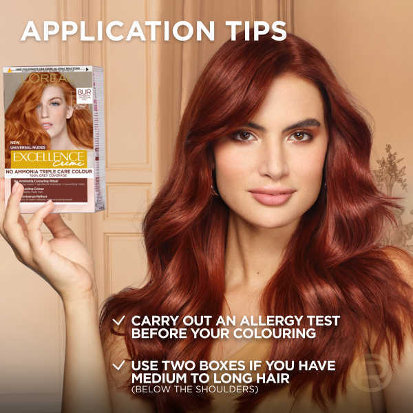 L'Oreal Excellence No Ammonia Triple Care Colour - 8UR Universal Red