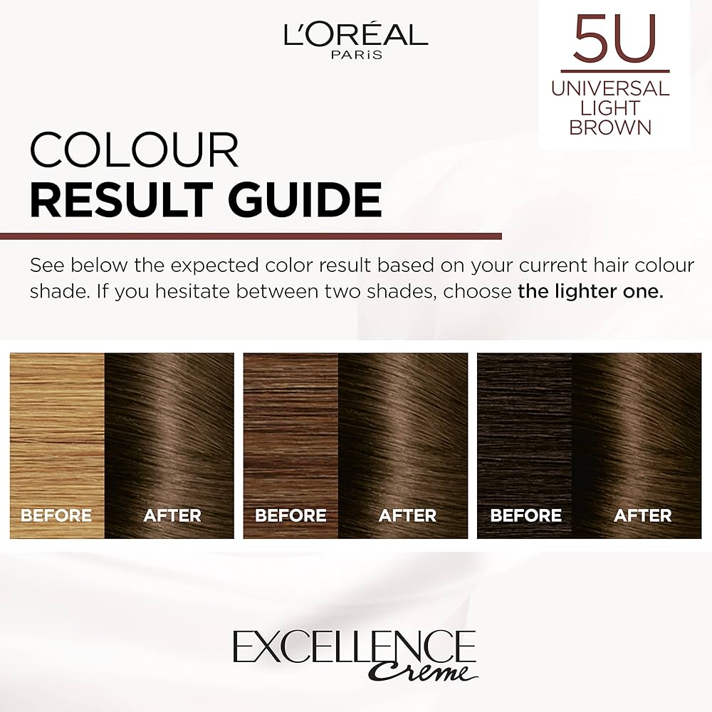 L'Oreal Excellence No Ammonia Triple Care Colour - 5U Universal Light Brown