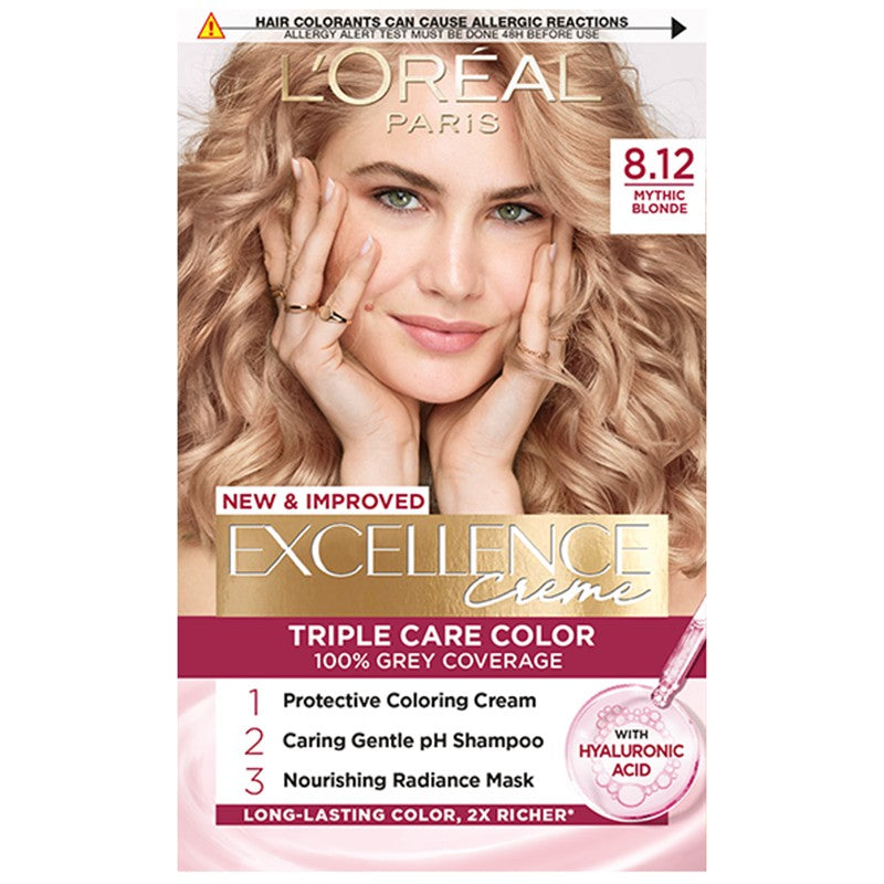 L’Oreal Paris Excellence Crème 8.12 Natural Frosted Beige Blonde Hair Dye