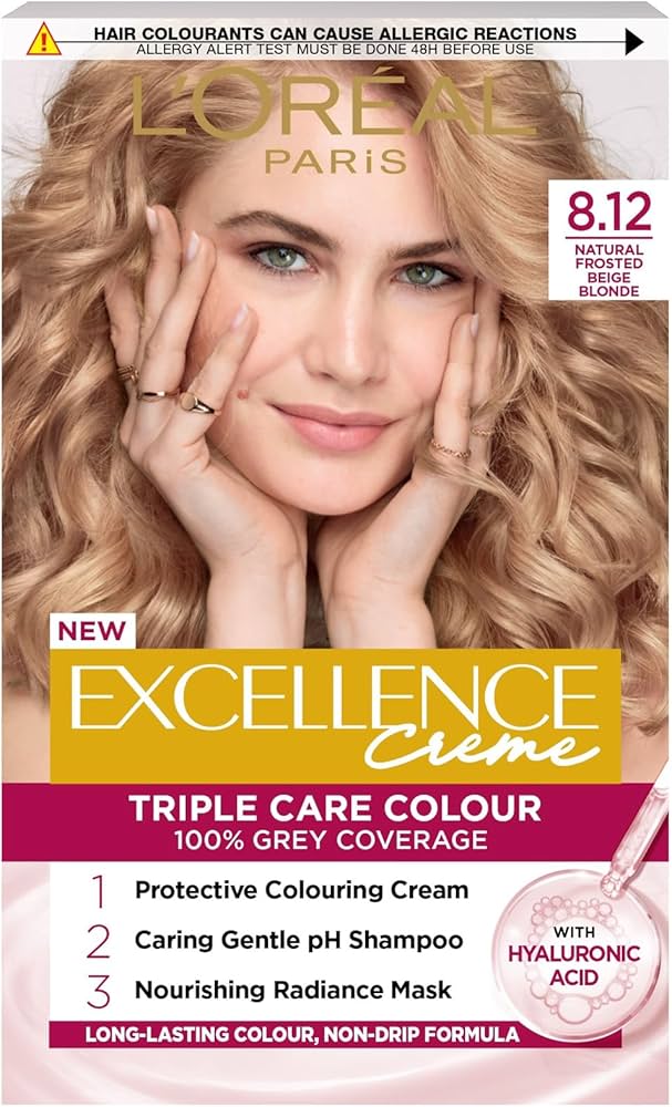L’Oreal Paris Excellence Crème 8.12 Natural Frosted Beige Blonde Hair Dye