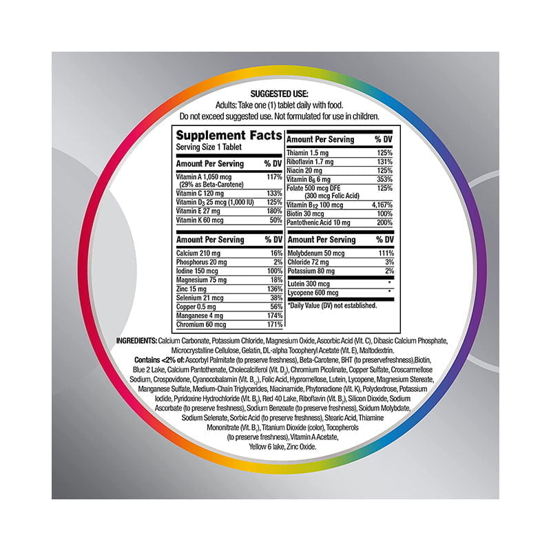 Centrum Silver Multivitamin for Men 50 Plus, Multivitamin/Multimineral Supplement