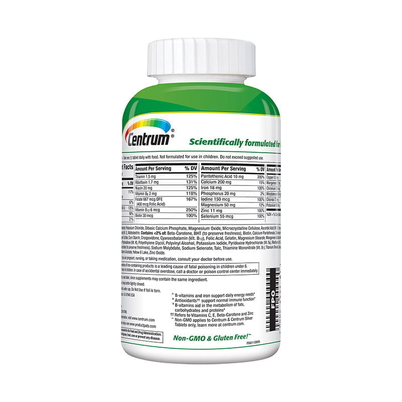 Centrum Adult Multivitamins, Multivitamin/Multimineral Supplement with Antioxidants, Zinc and B Vitamins