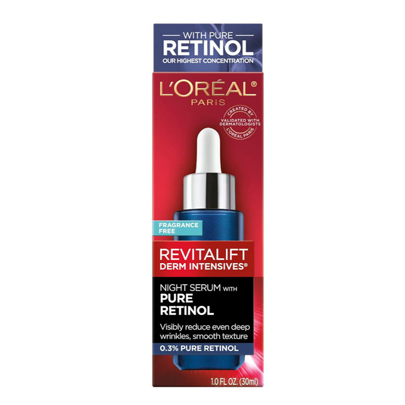 L’Oreal Paris Revitalift Derm Intensives Night Serum With 0.3% Retinol Fragrance Free – 30ml