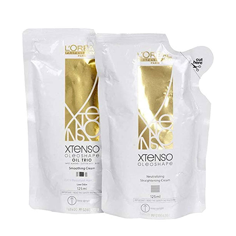 L’Oréal Paris Xtenso Oleoshape Oil Trio Smoothing Cream 125ml + Neutralizing Straightning Cream 125ml (Extra Resistant Hair)