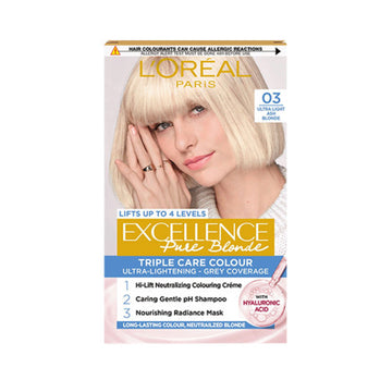 L'Oreal Excellence Pure Blonde Triple Care Colour - 03 Ultra Light Ash Blonde